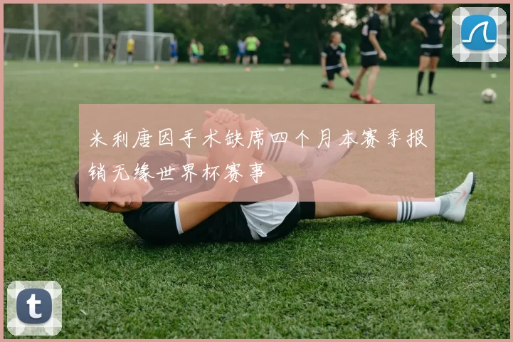 米利唐因手术缺席四个月本赛季报销无缘世界杯赛事